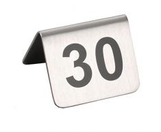 Garcia de pou NumÃ©ros De Table Du 26 Au 50 5,2X4,2 Cm Argente Inox - 1 unitÃ©s