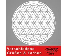 Graz Design Sticker Mural dÃ©coratif Motif Fleurs et Fleurs Blanc 80 x 80 cm