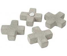 TrendformÂ âÂ Bloc Croix Assorties Bureau Aimants, bÃ©ton, 5Â x 20Â x 1.2Â cm
