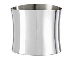 Sambonet 56754–20 Bamboo Refroidisseur à Vin en Acier Inoxydable 18/10 24 x 19,5 cm, hauteur 20 cm,, Argent