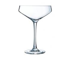 ECLAT N4325 4 Coupes Ã Champagne 30 cl-Ladies Night, 0.3 liters, Transparent