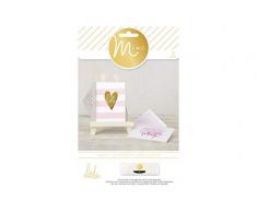 American Crafts Papier Minc Cartes et enveloppes 8/Pkg-Hello Rayures