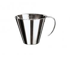 PADERNO Verre Doseur GraduÃ© 42581-01 Empilable 0,1 L en Acier Inoxydable