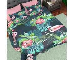 PETTI Artigiani Italiani - Parure de Lit, Lit (90x200), Drap de Lit, Linge de Lit, Rose, Tissu 100% Satin Frais, 100% Made in Italy