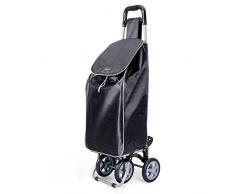 Metaltex Trillium Chariot de Courses 90x45x5 cm Noir