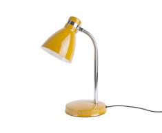 LEITMOTIV LM1855YE Lampes de bureau, MÃ©tal, Noir