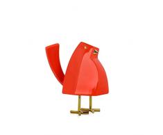 World Art Oiseau Orange Sculpture En RÃ©sine, Multicolore, 14x8x12 Cm