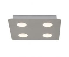 Formit Applique murale et plafonnier LED 4 ampoules Nickel 5 W 500 lm 3000 K