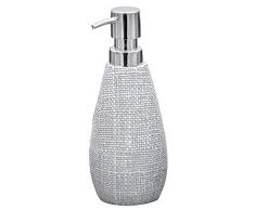 RIDDER 2153507 Distributeur de Savon et Lotion, Polyrésine ABS (acrylonitrile-butadiène-styrène), Gris Clair, env. 7,3 x 7,3 x 19,3 cm