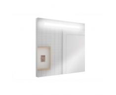 Cygnus Bath Miroir Bain Prague 600Â x 600Â mm Position hozizontal ou Vertical avec lumiÃ¨re LED et Anti-buÃ©e (21Â W.)