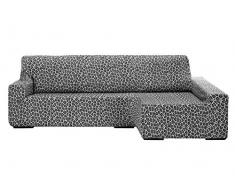 Martina Home Housse de Chaise Longue, Blanc Noir, Bras Droit