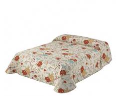 Viantala Trianon 100Â boutÃ­ Couvre-lit Lit 150, Coton, Rouge et Blanc.