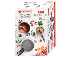 Aeternum Madame Petravera 3.0 Lot de 8 casseroles et poÃªles en aluminium compatibles induction