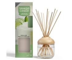Yankee Candle Brins Diffuseurs, Vanille Citron Vert, 120 ml, Jusquà 10 Semaines de Parfum