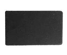 H&H 1879Â Set Assiettes rectangulaires, Ardoise, Noir, 6Â unitÃ©s