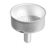 Home Entonnoir pour Cafetière Moka 1 Tasse, Aluminium, Argent, 9 x 5 x 17 cm