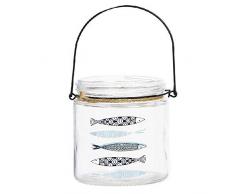 Dcasa Bougeoir en Verre pour décoration de Maison, Unisexe, Adulte, Multicolore, Unique