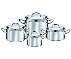 RÃSLE 91690 Lot de casseroles Multiply, 4Â piÃ¨ces, Acier Inoxydable, Argent