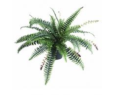 Leaf LEAF-7104 Plante Artificielle en Plastique Motif Feuilles Noir 60 cm, 60cm Boston Fern