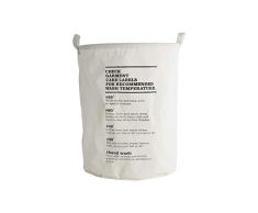House Doctor Instructions de Lavage pour Sac à Linge Blanc 40 x 40 cm