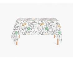 HYO MR16 Nappe pour Table fabriquÃ©e en Polyester 180 g impermÃ©able et Ignifuge B1 140 x 180 cm MR3, 100% 180 g, Multicolore, Taille Unique