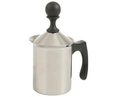 Galileo Casa Goodmorning Pot à Lait pour Cappuccino, Acier, Gris, 9 x 13 x 19 cm