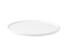 H&H Table Hotelware Plat Plaque Rond, Porcelaine, Blanc, 30,5Â x 30,5Â x 2Â cm
