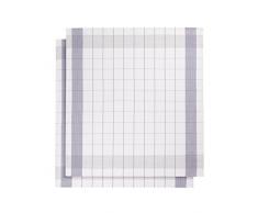 De Witte Lietaer 200069 Mixte Lot de 2 Torchons Lin/Coton Vert 68 x 68 cm