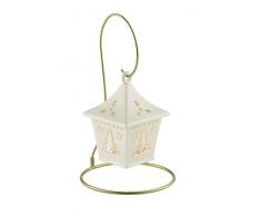 Belleek Living Arbre Suspension Lanterne, Laiton, Or/Blanc, Lot de 3