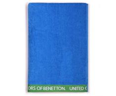 United Couleurs of Benetton. - Serviette de Plage 90x160 cm 380 GSM Velours 100% Coton 90x160 Bleu