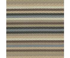 Sambonet set de table Linea Q, Plastique, Gris à rayures, 42.5 x 33.5 x 1.0 cm