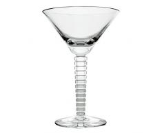 Cristal de Sèvres Vertigo Set de Verres à Martini, Verre, 13 x 13 x 20 cm, Lot de 2