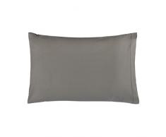 Filocolore fda1Â Housse pour Oreiller, Coton peignÃ©, Gris, 23Â x 19Â x 1.3Â cm