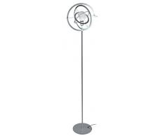 Tosel 50708 Lampadaire Anneaux de Saturne Acier 60 W E27 Aluminium