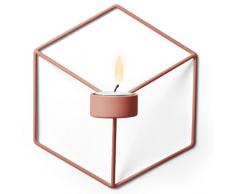 Menu 4766269 Bougeoir Mural Hexagonal Terre Cuite 21 x 10,5 x 18,5Â cm