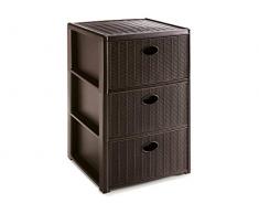Stefanplast Elegance Commode Ã 3 tiroirs en polypropylÃ¨ne, 40 x 37 x (H) 60 cm, 30 x 40 x (H) 60 cm
