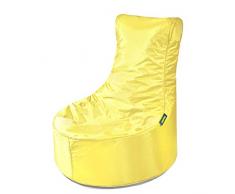Pushbag Pouf, Polyester, Jaune, 60 x 60 cm