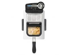 Taurus 973969000 Friteuse professionnelle 3 Plus Compact 3 l 1 kg de pommes de terre, rapide et puissante avec 2600 W, système de filtration de lhuile, design compact, inox