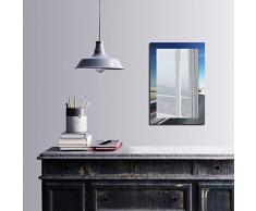 Bonamaison Décoration Murale Impression sur Miroir Encadré sur Toile, Dimensions: 40 x 60 Cm - Conçu et fabriqué en Turquie