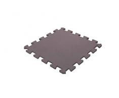 Iris Ohyama - Tapis de protection de sol puzzle 4 pièces emboitables / Matelas de Gym / Fitness en Mousse EVA - JTM-45 - Marron, 45 x 45 x 1 cm