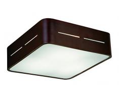 Viokef Lighting 4104201 Lustre 280 x 280 Terry, Métal, E27, Wenge, 28 x 28 x 8