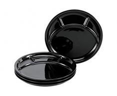 Creatable, 22921, Serie and Grill UNIVERSAL BLACK, Dishes set, Fondue plate 4 pieces