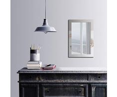 Bonamaison DÃ©coration Murale Impression sur Miroir EncadrÃ© sur Toile, Dimensions: 40 x 60 Cm - ConÃ§u et fabriquÃ© en Turquie