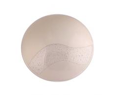 interfan plafonnier rond LED, 12Â W, blanc mat