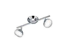 Trio Serie 8728 Lustre Objectif 2 lumiÃ¨res Chrome