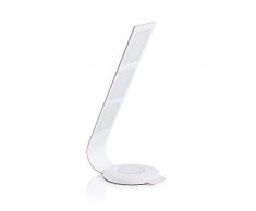 TRAE - Lampe de bureau moderne et design OLED PIA blanche, avec chargeur USB