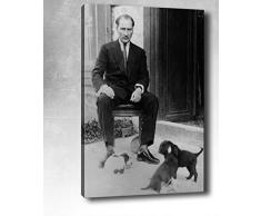 Bonamaison Peinture sur toile, multicolore, 70 x 100 cm - Conçu et fabriqué en Turquie