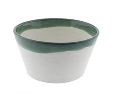 Sabot Living Grand saladier CÃ©ramique, Vert et Gris, 30Â cm