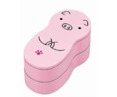 Hakoya 50744-7 Animaux BENTO - Cochon Rose Plastique