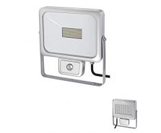 Ledino Laim 50SCI Projecteur LED 50 W 4000 LM 6500 K Capteur Argent A+ Aluminium